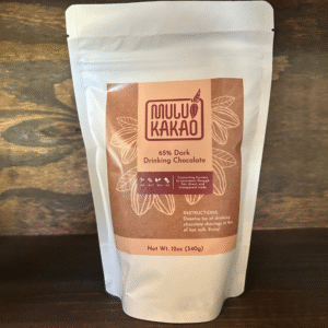 Mulukakao Drinking Chocolate or chocolate shavings