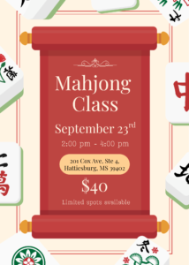 Mah Jongg for Beginners! Sept 23rd