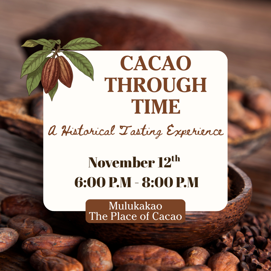 Cacao Tasting Experience Nov 12th